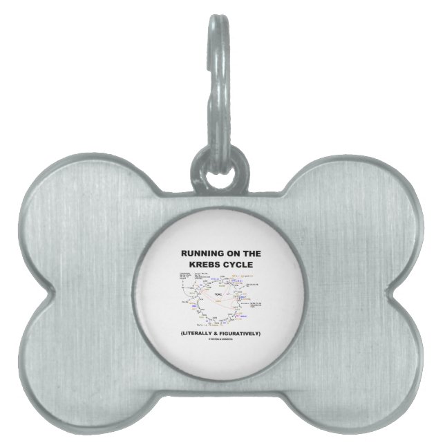 Placa Para Mascotas Funcionamiento en el ciclo de Krebs (humor de la (Frente)
