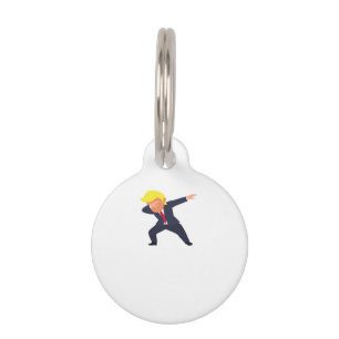 Placa Para Mascotas Funny Dabbing Design Classic