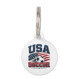 Placa Para Mascotas Fútbol 2026 EE. UU.