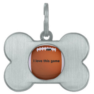 Placa Para Mascotas Fútbol americano