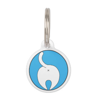 Placa Para Mascotas fuzzy bum