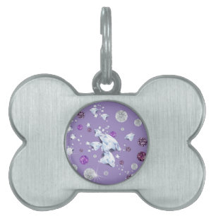 Placa Para Mascotas Galaxia de Diamante 2