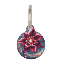 Galaxia de Poinsettia floral festiva personalizada