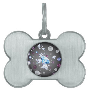 Placa Para Mascotas Galaxia Diamante 5