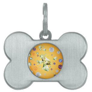 Placa Para Mascotas Galaxia Diamante 7