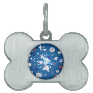 Placa Para Mascotas Galaxia Diamond 12