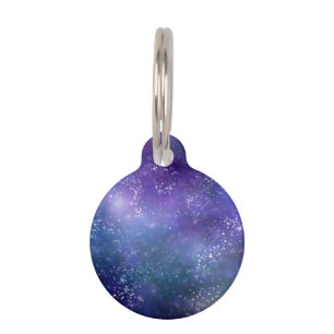 Placa Para Mascotas Galaxia magnífica