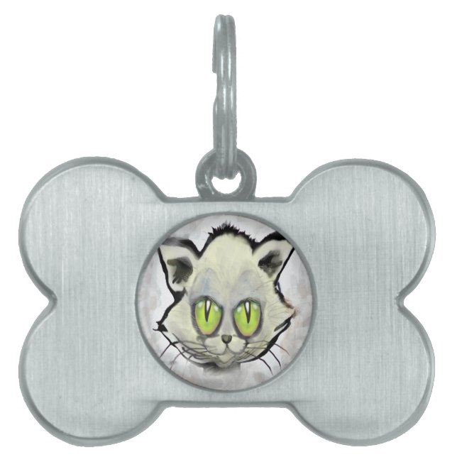 Placa Para Mascotas Gatito (Frente)