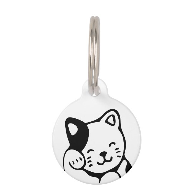 Placa Para Mascotas Gatito (Anverso)