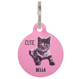 Placa Para Mascotas Gatito Gato Gatito Gatito Personalizado