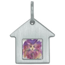 GATITO MORADO, RETRATO DE GATO