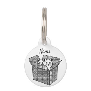 Placa Para Mascotas Gatitos en una caja Thunder_Cove