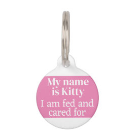 Placa Para Mascotas Gato