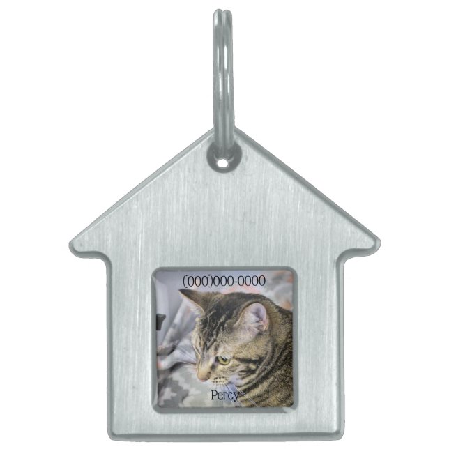 Placa Para Mascotas Gato (Frente)