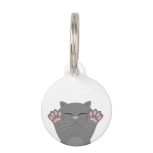 Placa Para Mascotas Gato durmiendo