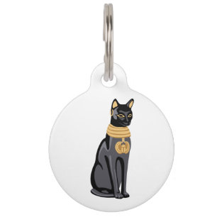 Placa Para Mascotas Gato egipcio