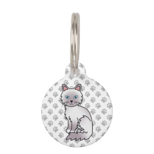 Placa Para Mascotas Gato Lilac Point Birman / Ragdoll e información de
