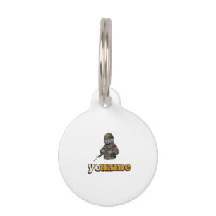 Placa Para Mascotas Gato Militar British Shorthair Personalizado 