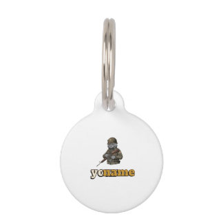 Placa Para Mascotas Gato Militar British Shorthair Personalizado