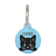 Gato Peeking Lindo Personalizado