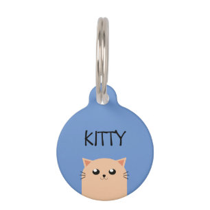 Placa Para Mascotas Gato personalizado
