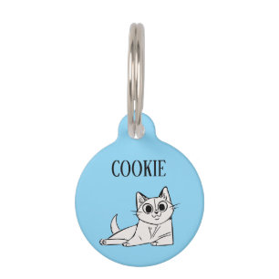 Placa Para Mascotas Gato Relajante Personalizado