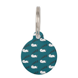 Placa Para Mascotas Gato somnoliento