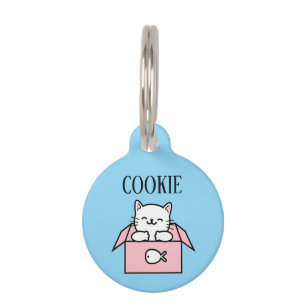 Placa Para Mascotas Gato Sorpresa Personalizado