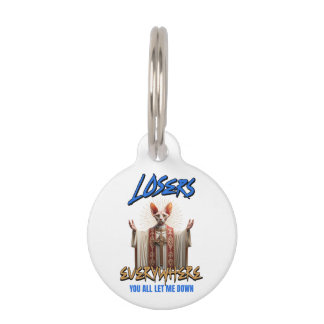 Placa Para Mascotas Gato Sphynx Divertido Jesús