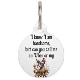 Placa Para Mascotas Gato Sphynx Guapo