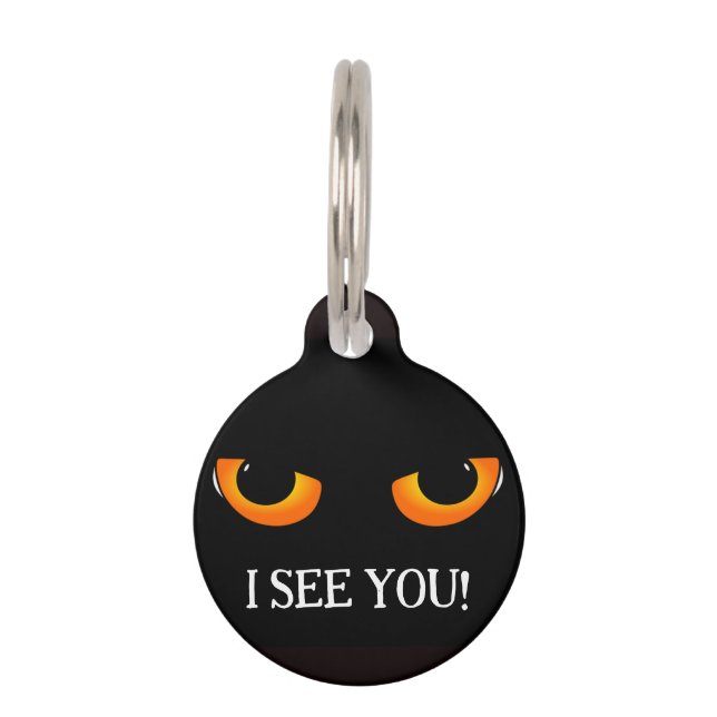 Placa Para Mascotas "Gato travieso" (Anverso)