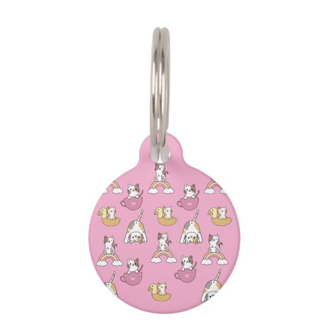 Placa Para Mascotas Gatos adorables (Anverso)