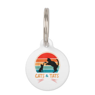Placa Para Mascotas Gatos & Tats - Gato