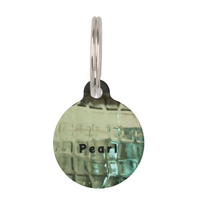 Placa Para Mascotas Gatos y perros Etiqueta redonda de mascotas (Anverso)