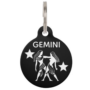 Placa Para Mascotas Géminis