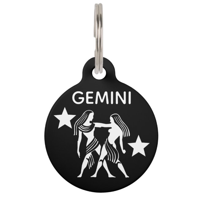Placa Para Mascotas Géminis (Anverso)