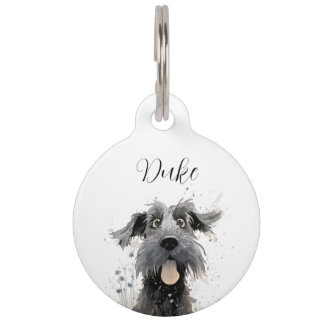 Placa Para Mascotas Giant Schnauzer IDTag de perro