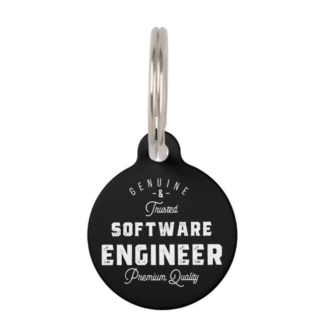Placa Para Mascotas Gift for Software Engineer (Anverso)