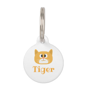 Placa Para Mascotas Ginger Cat