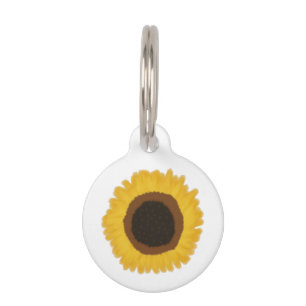 Placa Para Mascotas Girasol