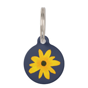 Placa Para Mascotas Girasol Amarillo del País 