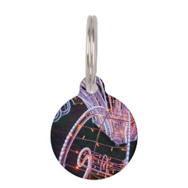 Placa Para Mascotas Giro rosa