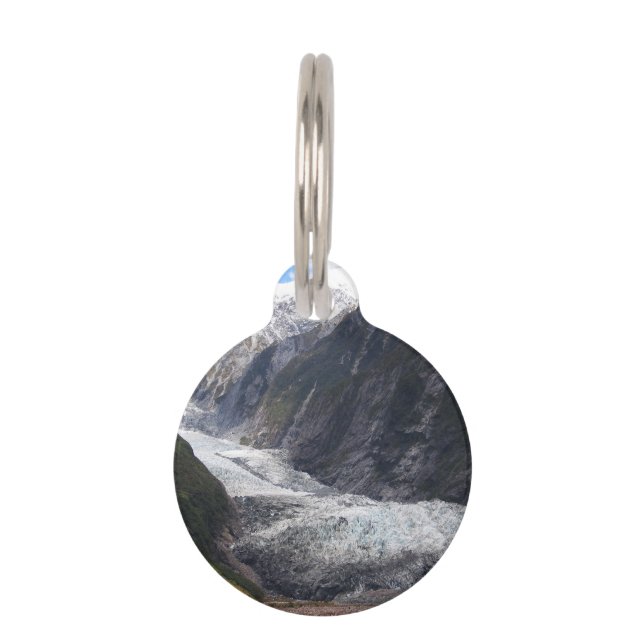 Placa Para Mascotas Glaciar Franz Josef, Nueva Zelandia (Anverso)