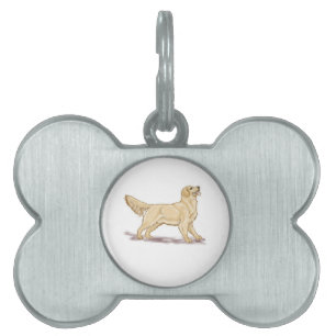 Placa Para Mascotas Golden Retriever