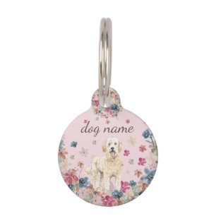 Placa Para Mascotas Goldendoodle Dog Puppy