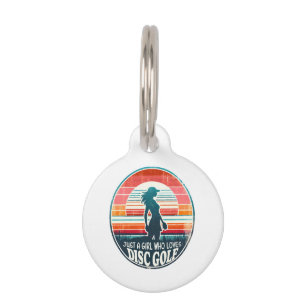 Placa Para Mascotas Golf en disco femenino - Frisbee Golf Female