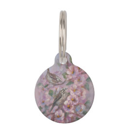 Placa Para Mascotas Gorrión Cantor