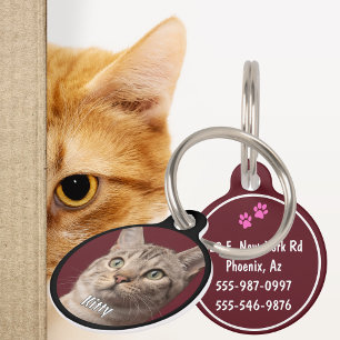 Placa Para Mascotas Graciosa etiqueta de identificación de mascota Per