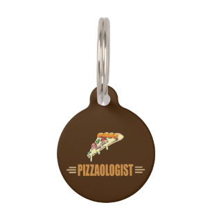 Placa Para Mascotas Graciosa pizza