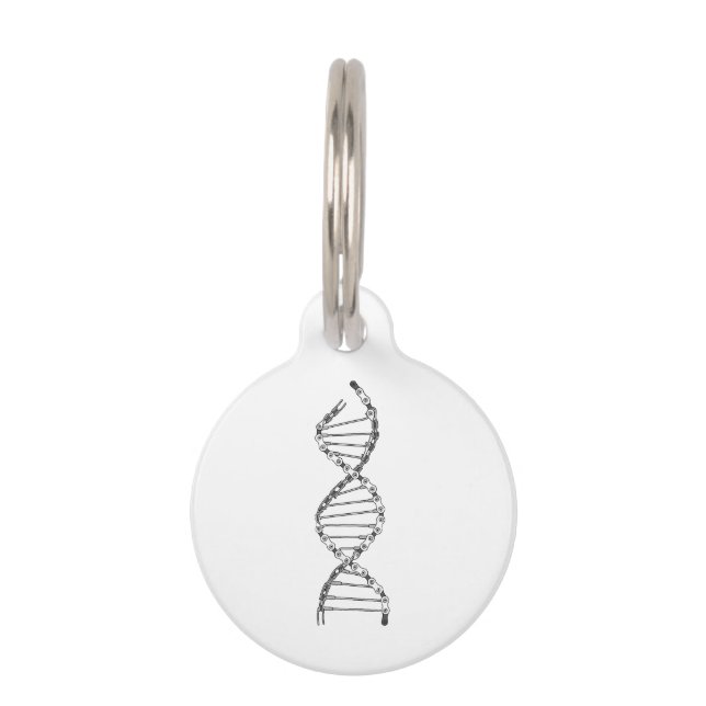 Placa Para Mascotas Gracioso ADN Ciclismo Cadena de bicicleta Biciclet (Anverso)